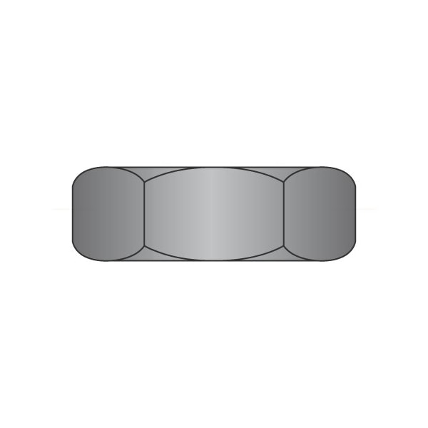 Newport Fasteners Machine Screw Nut, #8-32, Steel, Black Oxide, 0.130 in Ht, 10000 PK 234650 - main